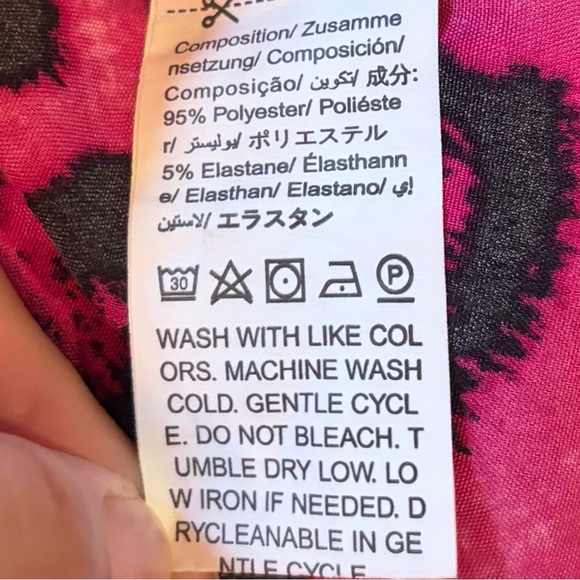 LIKE NEW Shein LUNE Leopard Print Half Button Dress Women’s Size XL - Picture 10 of 11